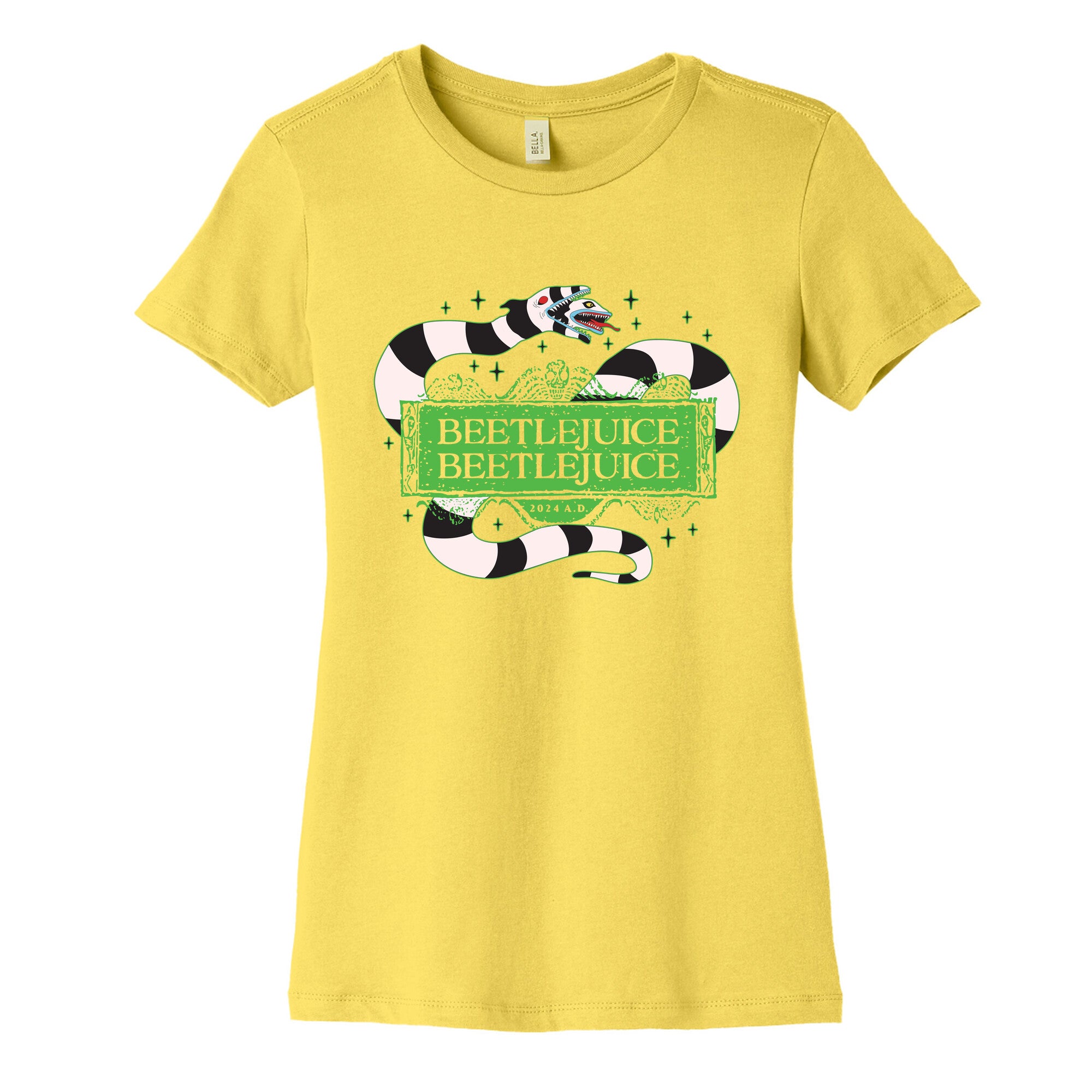 Beetlejuice Beetlejuice 2024 AD Womens Cotton Tee
